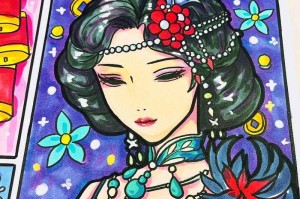 涂色数字油画第五人格红蝶
