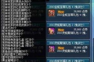 DNF2013春节礼包2025年收藏价值与市场分析