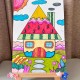 泡泡里的世界儿童画迷你小房子