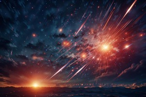 浪漫流星雨夜，与你共赏璀璨星空