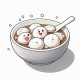 汤圆表情怎么画蛋仔派对的，汤圆 表情 汤圆