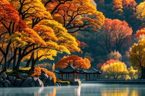 深秋依旧：醉美金秋时节美景与风情