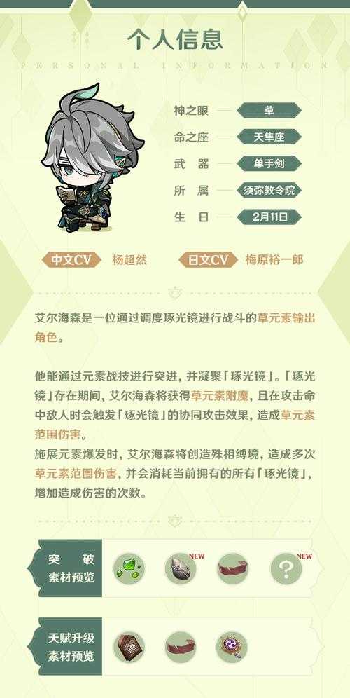艾尔海森角色抽取建议：零命状态下是否值得抽取艾尔海森？