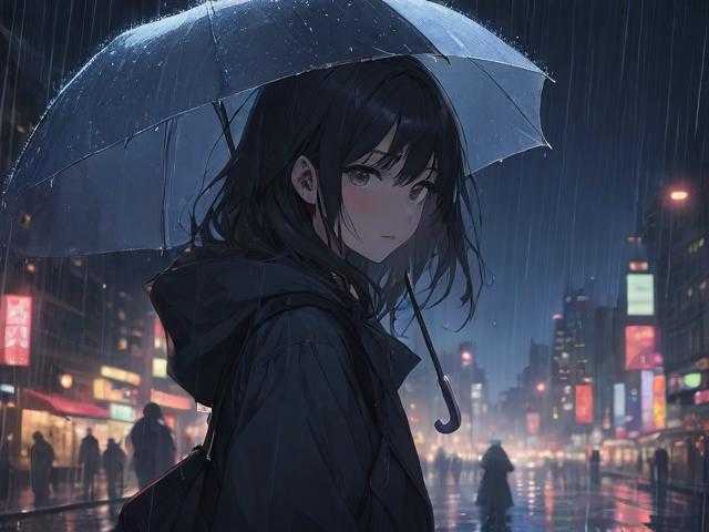 江城凄风冷雨夜：满城寒意与孤寂