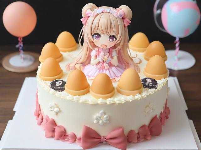 江门蛋仔派对生日蛋糕 生日蛋糕，蛋糕 鸡蛋仔