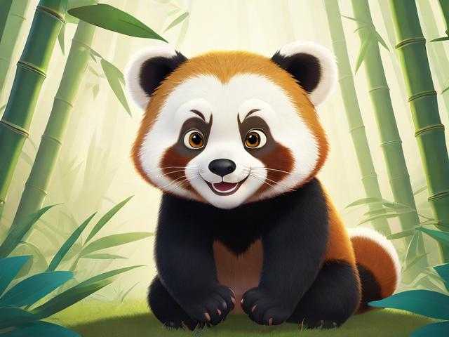 沃夫和小熊猫来到了迷你世界