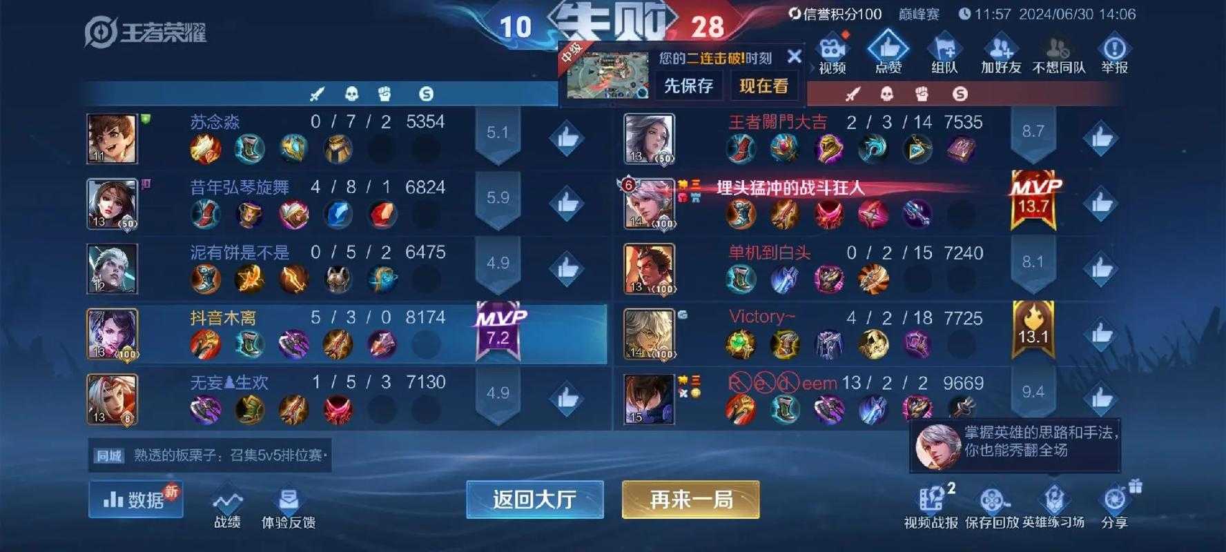 沉迷玩王者荣耀的下场