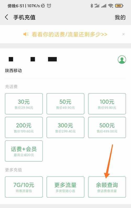 河北移动话费查询方法及余额查询步骤