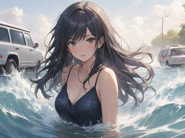连人带车被洪水冲走的女子遇难，一场灾难中的生命警示