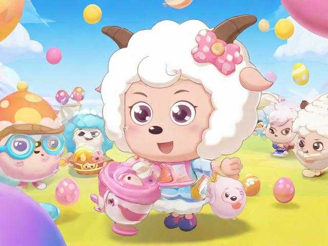 浪哥和小羊玩蛋仔派对游戏