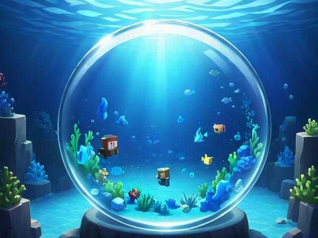海底圆玻璃我的世界 玻璃 海底，海底
