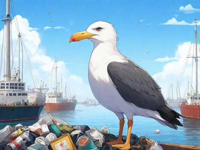 海港清洁工：哪种海鸟专吃港口垃圾？