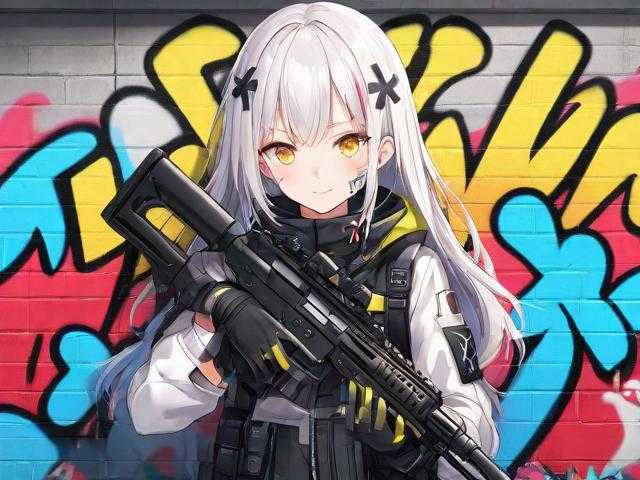 涂鸦少女视频和平精英素材