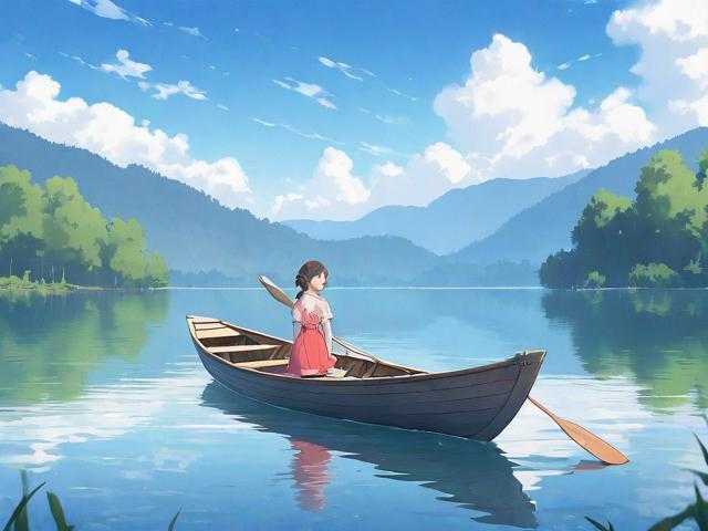淑荣湖中划船记：湖心漫游的惬意时光