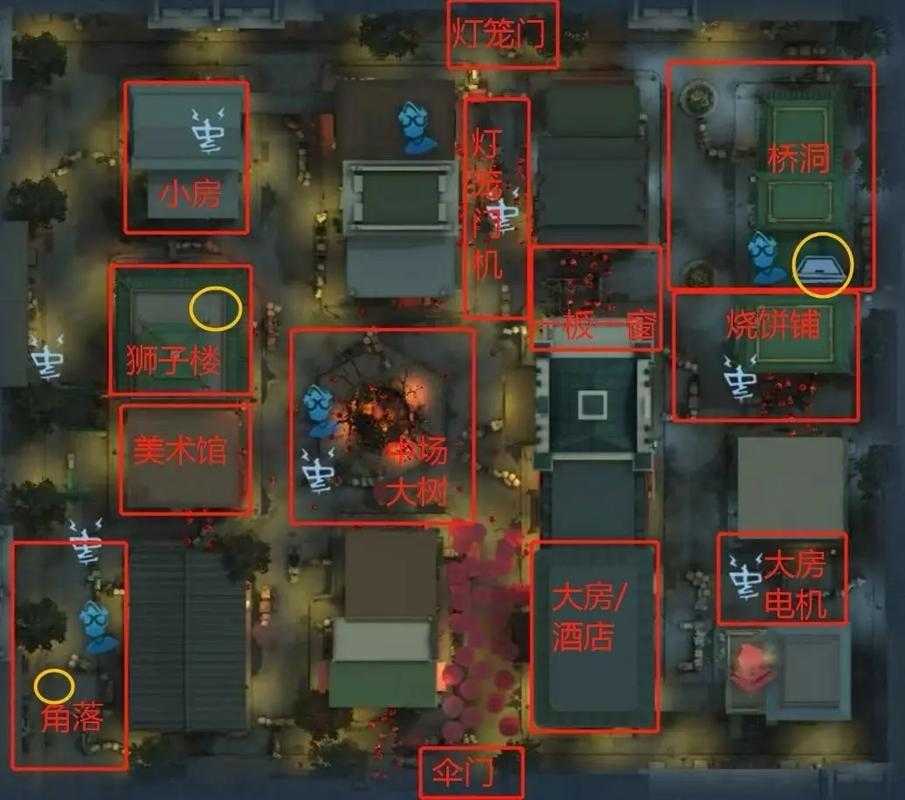 渔村第五人格地图,第五 地图 监管者